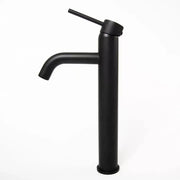 Single Lever Basin Mixer Tall Ceramic Cartridge Sanitary Brass Black Connections and Fixing Kit Included 7527H