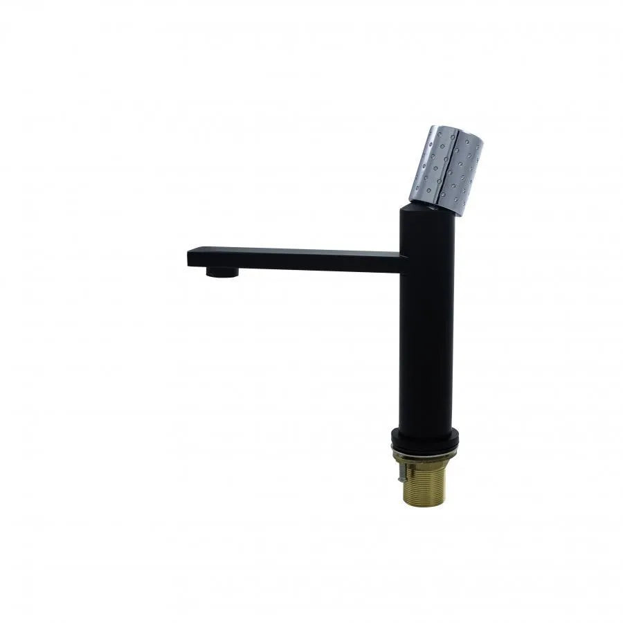 Basin Mixer, Sanitary Brass, Black, 7647H/C