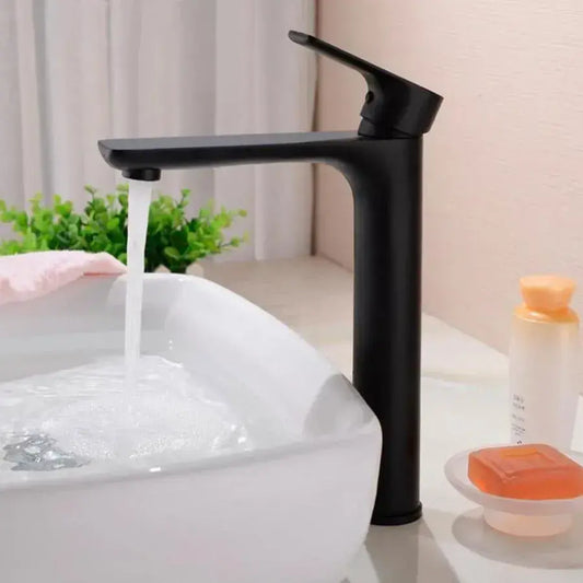 Basin Faucet, Sanitary Brass, Black, CF2028