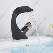 Single Lever Basin Faucet Sanitary Brass Black Connections Included OD/2055