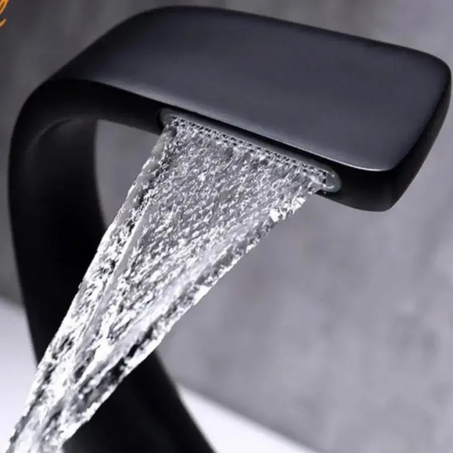 Single Lever Basin Faucet Sanitary Brass Black Connections Included OD/2055