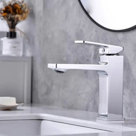 Basin Faucet, Sanitary Brass, Satin, 9807