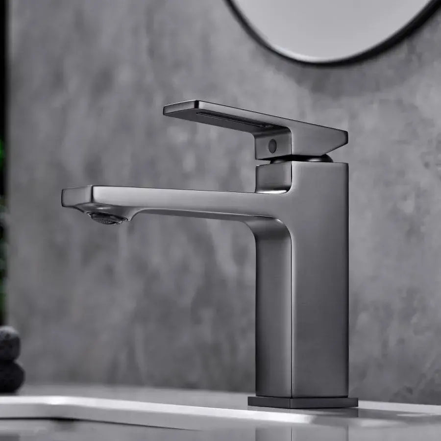 Basin Faucet, Sanitary Brass, Satin Finish, 9807N
