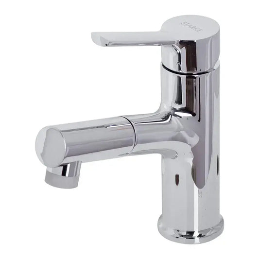 Basin Mixer with Pull-out Shower, Sanitary Brass, Chrome, Y/108
