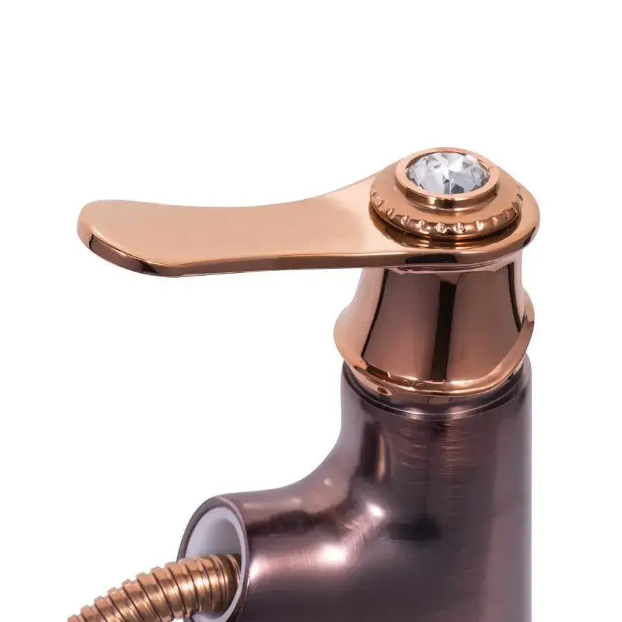 Basin Mixer with Pull-out Shower, Sanitary Brass, Brown, OD/2037