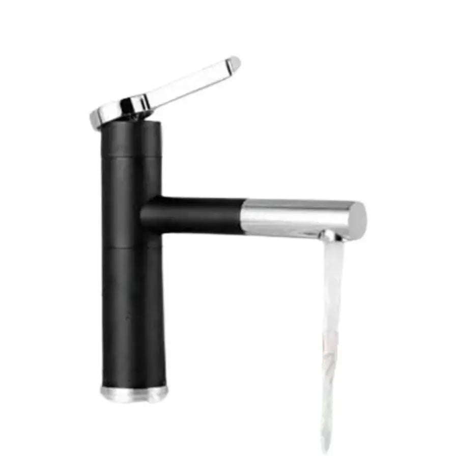 Basin Mixer with Pull-out Shower, Sanitary Brass, Black, WZX/2022