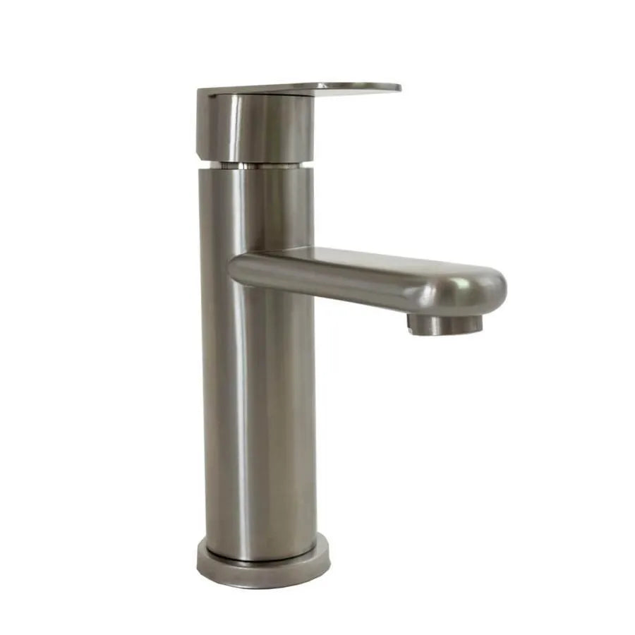 Basin Mixer, Brushed Stainless Steel, Fittings, Fixing Kit, ZY1002