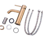 Basin Mixer, SUS304 Stainless Steel, Gold, N/MP0A1