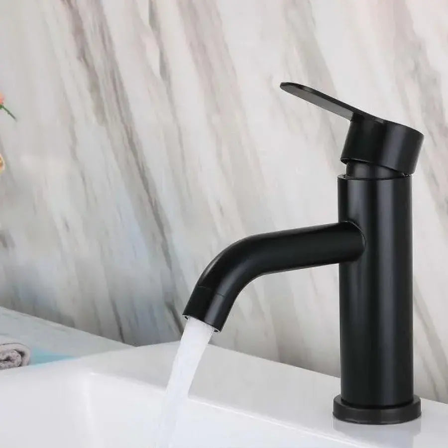 Basin Mixer, SUS304 Stainless Steel, Black, HS/LY007