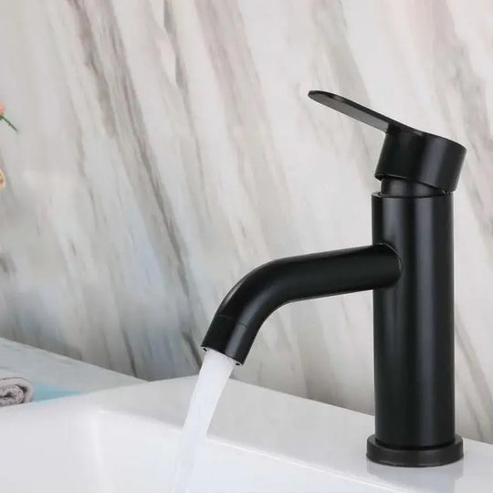 Sink Faucet, SUS304 Stainless Steel, Black, HS/LY007 Bathroom Faucets Default Title Alessandro Design