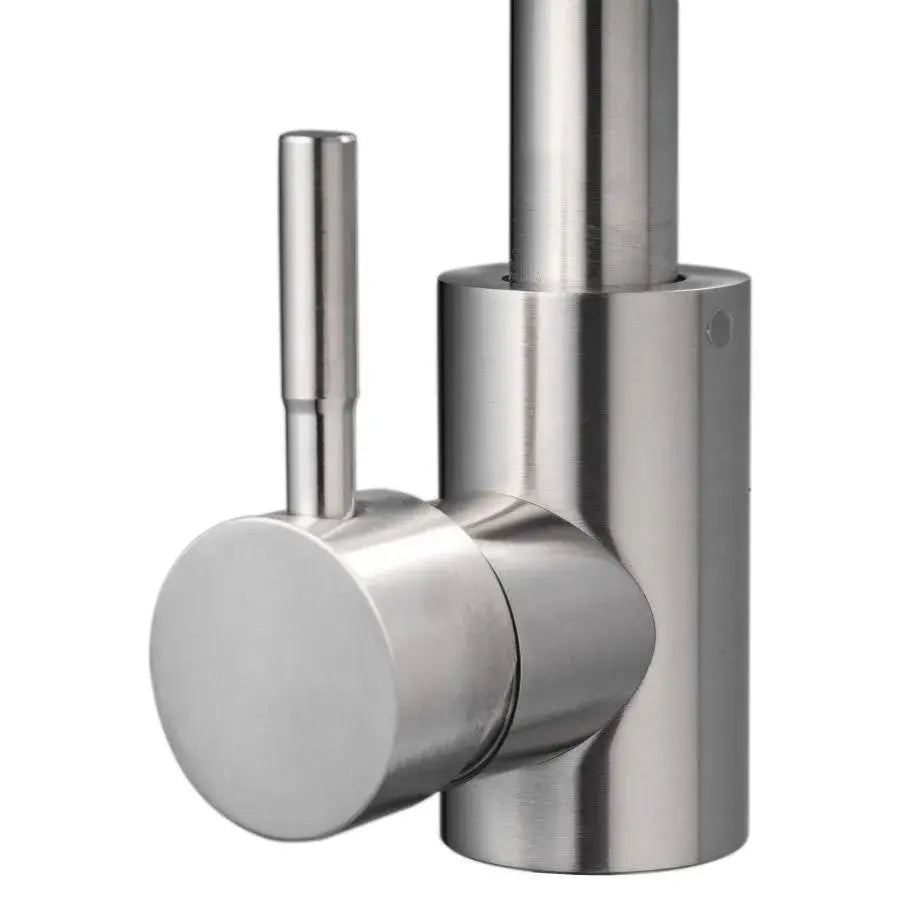 Basin Mixer, SUS304 Stainless Steel, Satin Finish, MP008