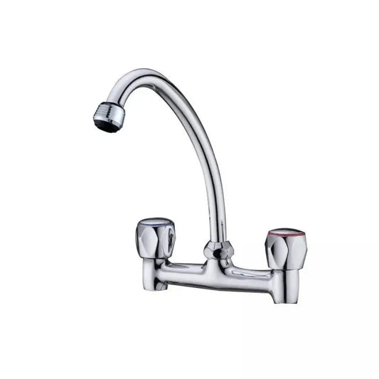 Stand Mixer with Rotating Spout, Metal Composite, Chrome, SR001