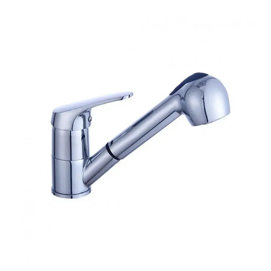 Hairdressing Faucet with Pull-out Shower, Alloy, Chrome, FR001
