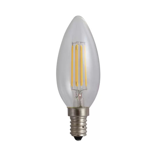 LED Filament Candle Bulb E14 4W=45W 4000K