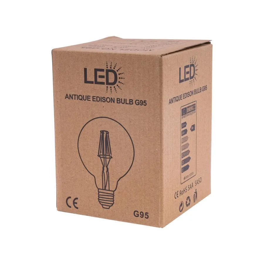 LED bulb G95, E27, 6W, 6000K