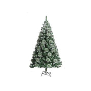 Artificial Christmas Tree, 210 cm, Green with White