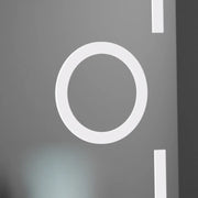 Rectangular LED mirror, 50x70cm, Eclat MotionGlow Marcello, Demister System, Clock & Thermometer, Cosmetic Magnifier, Dimmable