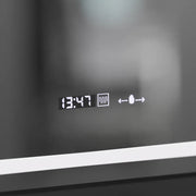 Rectangular LED mirror, 50x70cm, Eclat MotionGlow Marcello, Demister System, Clock & Thermometer, Cosmetic Magnifier, Dimmable