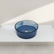 Resin Bathroom Sink 45x15 cm Sky Blue