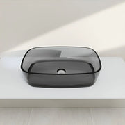 Resin Bathroom Sink 60x40 cm Dark Grey
