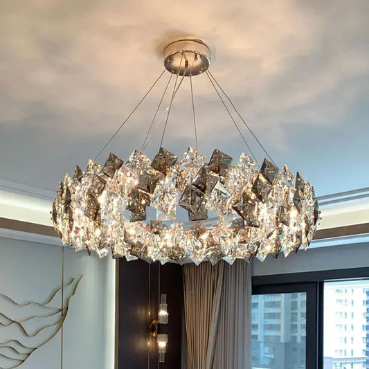 Arian Crystal Chandelier 8x E27 Diameter 60cm Gold