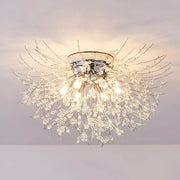 Crystal Chandelier RONDO Vivace, 5x G9, Diameter 40cm, Shiny Silver