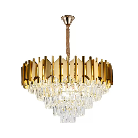 Braylen Crystal Chandelier 8x E27 Diameter 60cm Gold