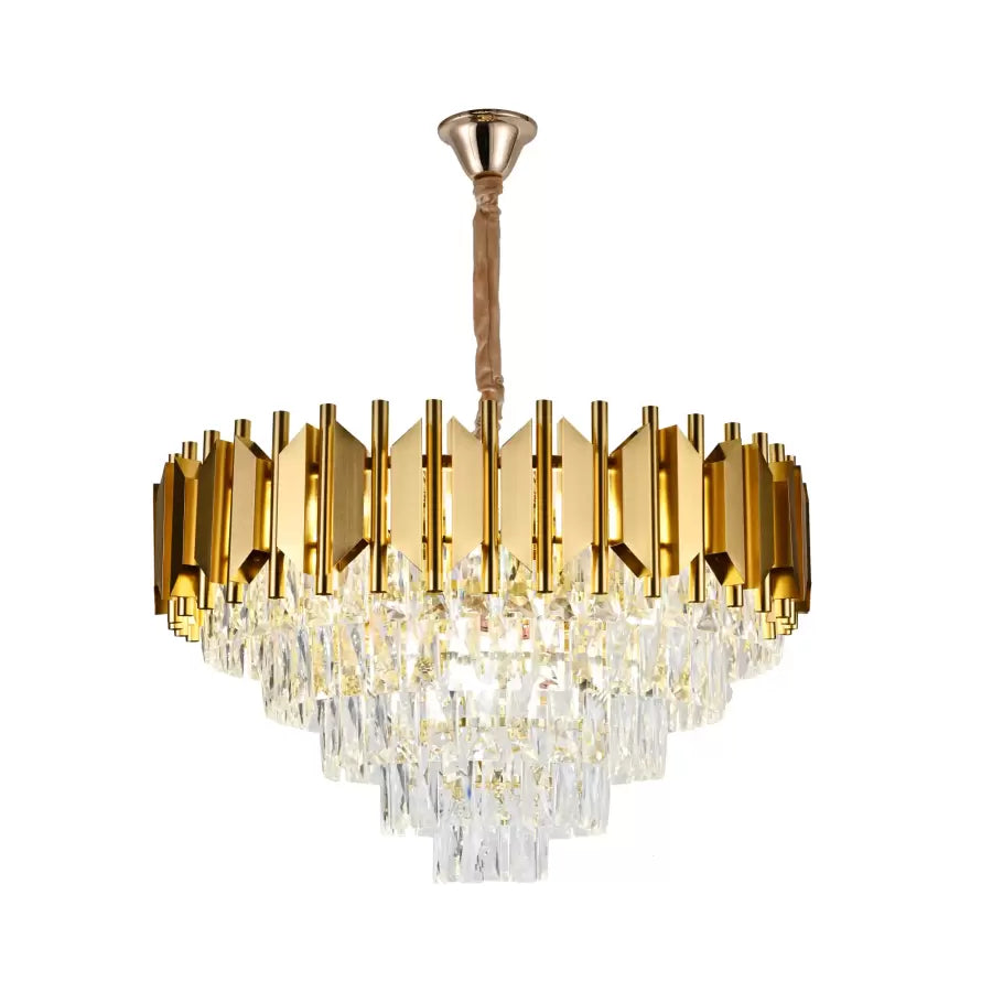 Braylen Crystal Chandelier 8x E27 Diameter 60cm Gold