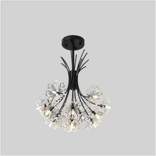 Zetos Crystal Chandelier 13XG4 Black
