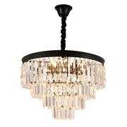 Frank Crystal Chandelier 10x E27 Black