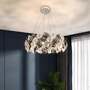 Hara Crystal Chandelier 9x E27 Silver