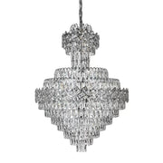 Joel Crystal Chandelier 22x E27 Silver