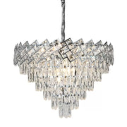 Jordan Crystal Chandelier 10 x E27 Silver
