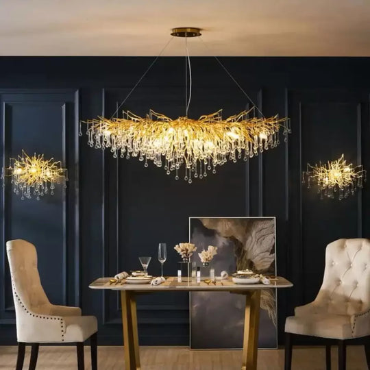 Kaiser Crystal Candelabra 13x G9 Diameter 120cm Gold Crystal Candelabra Default Title Alessandro Design