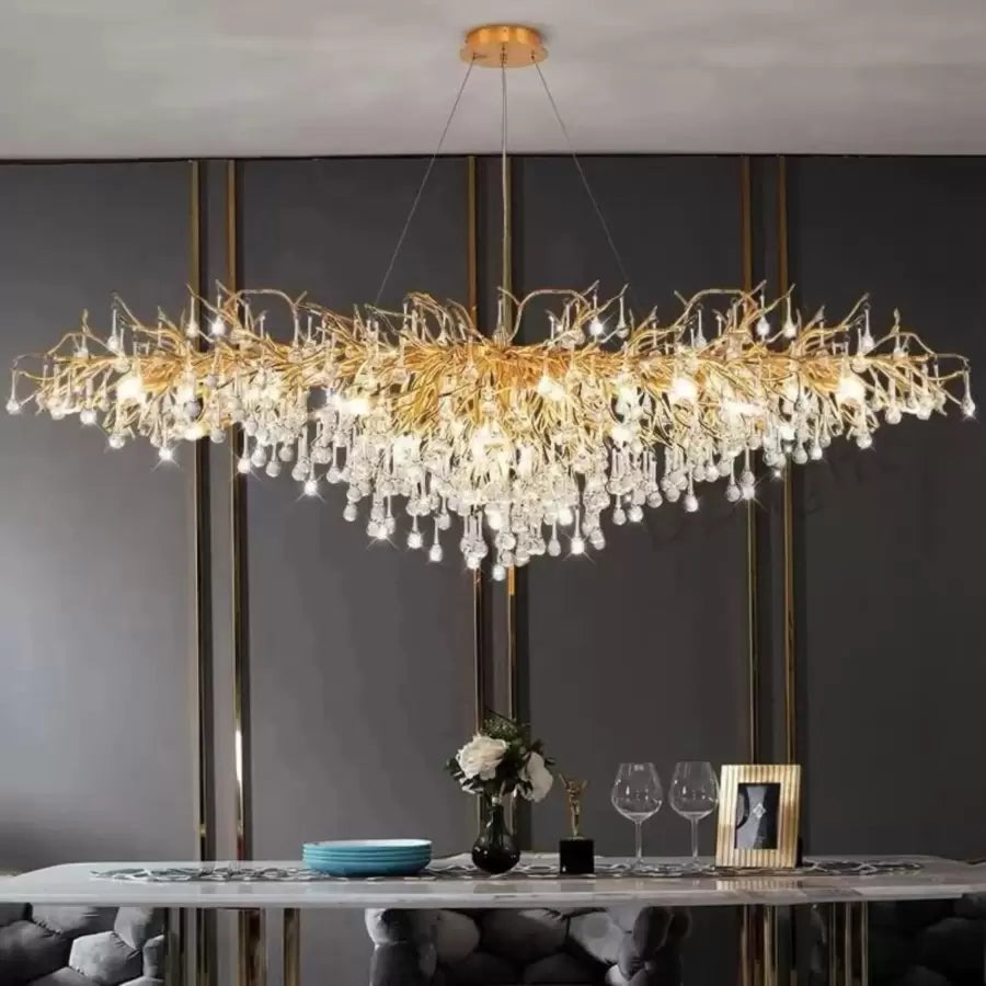 Kaiser Crystal Chandelier 13x G9 Diameter 120cm Gold
