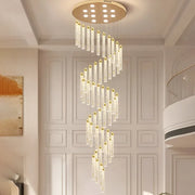 Nomiki Gold LED Crystal Chandelier