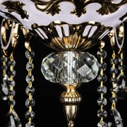 Luciano Crystal Chandelier, 6*E14, Gold, Metal and Crystal