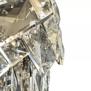 WINDSOR Nobile Crystal Chandelier 5xE27, Diameter 40cm, Glossy Chrome, Adjustable Height