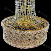 Selim Crystal Chandelier 14x E14 Gold