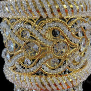 Selim Crystal Chandelier 14x E14 Gold