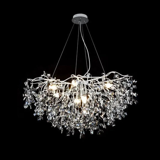 Connan Crystal Chandelier 6xE14 White