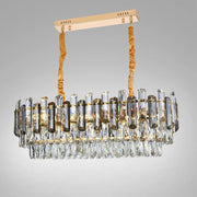 Emir Chandelier 8*E27, Metal and Crystal, Gold