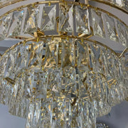 Karam Chandelier 10*E27, Metal and Crystal, Gold