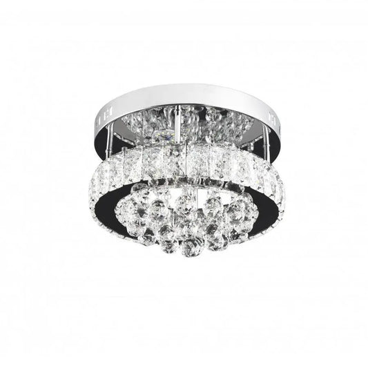 LED crystal chandelier ABEL 22W, Diameter 35cm, Cold/Warm/Neutral light, Shiny Chrome