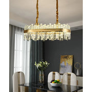 Achim LED Chandelier with Remote Control, 200W, Diameter 80cm, Gold, Dimmable