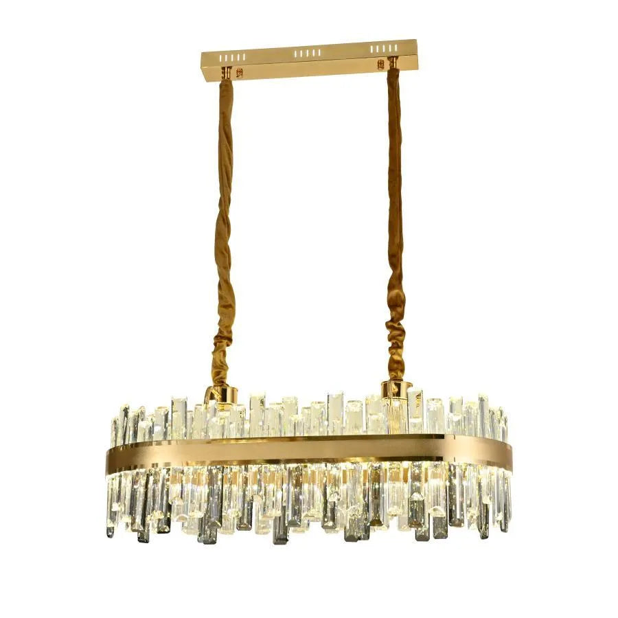 Achim LED Chandelier with Remote Control, 200W, Diameter 80cm, Gold, Dimmable
