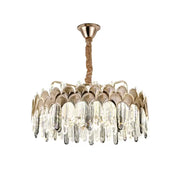 Griffin 244W Dimmable Crystal LED Chandelier with Remote Control Gold