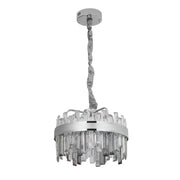 Miguel 92W Dimmable Crystal LED Chandelier with Remote Control Silver