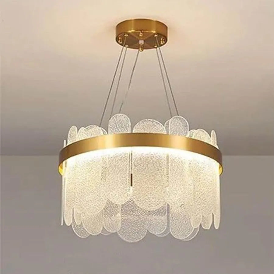 LED Chandelier with Remote Control Aden 58W Dimmable Gold