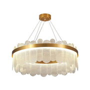 Alvaro 128W Dimmable LED Chandelier with Remote Control Gold
